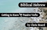Getting to Know קַל Passive Verbs