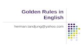 Golden rules in english