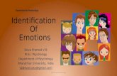 Identification of emotions