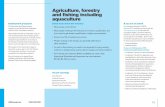 Agriculture, forestry and fishing including aquaculture