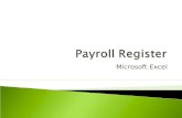 Payroll Register in Excel