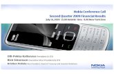 Q2 2009 Earning Report of Nokia Corp.