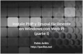 Instale PHP y Drupal fácilmente en Windows con Web PI (parte I)