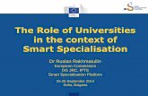 The Role of Universities in the context of Smart Specialisation -