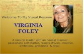 Virginia Foley Visual Resume Oct 2012