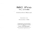 NSI MC PRO TL-3140 Instruction Manual