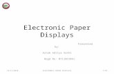 Electronic Paper Display