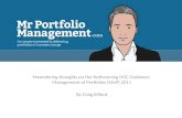 Management of Portfolios 2011: Meandering thoughts