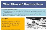 Rise of Radicalism