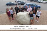 Sprit Rock Lands at FHS