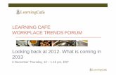 Looking back at 2012. what is coming in 2013 ver0.1