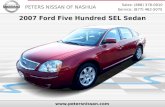 Used 2007 Ford Five Hundred SEL - Nashua NH Dealer