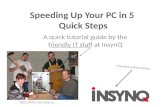 Speeding up your pc in 5 easy steps