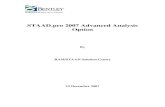 STAAD Pro Advanced Analysis