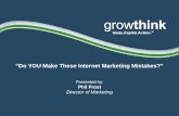 Do YOU Make These Internet Marketing Mistakes?