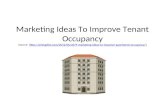 Marketing ideas to improve occupancy