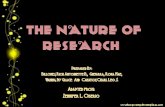 The nature of research (group 1  research)