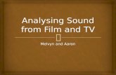 Analysing sound from film and tv