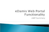 Edamis Web Portal functionality