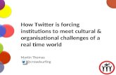 How Twitter is forcing institutions to meet organisational & cultural challenges of real time world