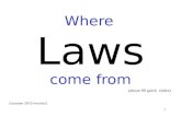 Where laws come from