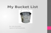My bucket list presentation