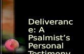 100718 A Psalmists Personal Testimony   Psalm 116