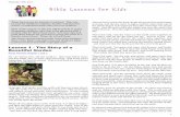 Bible Lessons for Kids Lessons One Through Ten