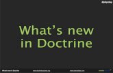 What's New In Doctrine