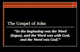 Intro to Gospel of John