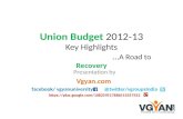 Union budget 2012 13 india presentation