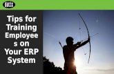 Tips for Training Employees on Your ERP System