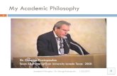Dr. George Kostopoulos Academic Philosophy