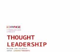 Praktijkdag iChange - 07-02-2013 - Thought Leadership; Leiding geven aan verandering - Mignon van Halderen
