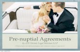 Pre nuptial agreements