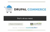 Drupal Commerce - That’s all you need.