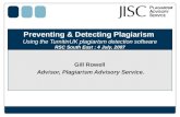 Preventing and detecting plagiarism