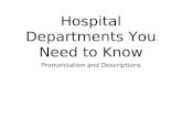 Hospital departments