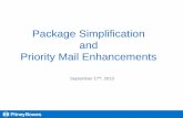 USPS Priority Mail Enhancements Package Simplification Webinar  - Sept 17 2013