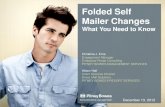 Folded Self Mailer Changes: What you Need to Know
