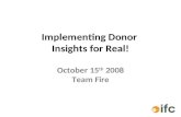 Implementing Donor   Team Fire