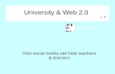 Social Media for Higher Education