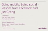 Going mobile, being social - lessons from Facebook and JustGiving