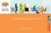 Internet Marketing Trends for 2014 - Chester County Marketing Group Event