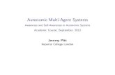 Academic Course: 03 Autonomic Multi-Agent Systems