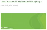 REST based web applications with Spring 3
