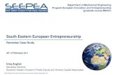 Irina Anghel - SEEPEA - Entrepreneurship VC Romania - Stanford - Feb 28 2011