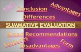 Summative and formative evaluation