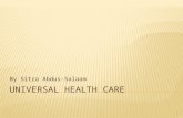 Sitra Addus Salaam - Universal Healthcare Thesis Presentation