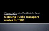 Defining public transport routes for tod 8 october 2013 daisy dwango